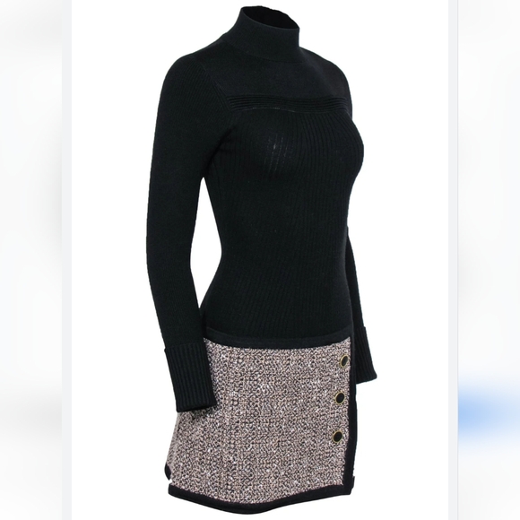 SOLD-Reiss Kelly Black knitted Kelly dress - Picture 2 of 9